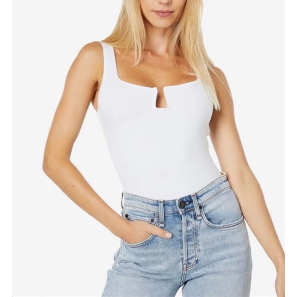 Abercrombie & Fitch Square Neck with Cut Out Bodysuit